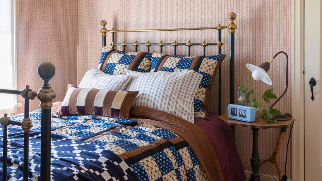 Cozy fall bed.
