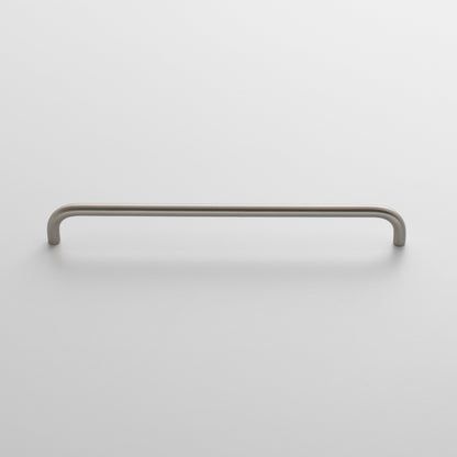 Front view of Parker Pull showcasing its long rounded bar design against a light background