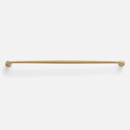 Front view of Somerset appliance pull showcasing a long bar with round end mounts on a white background