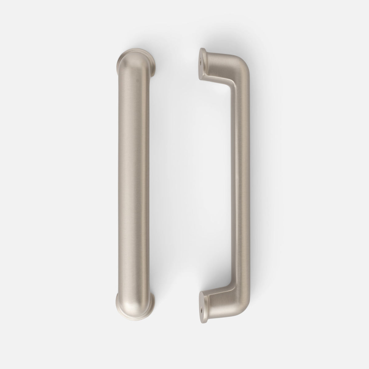 Close-up view of Remy Pull showcasing a long metal bar with rounded ends and circular mounting plates on white background